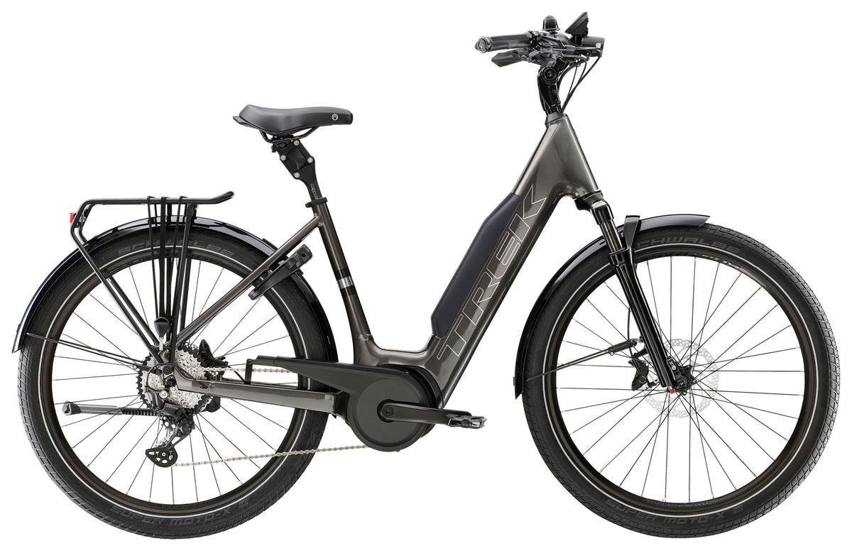Trek Verve+ 5 Lowstep – sähköhybridipyörä, 75 Nm, 800Wh