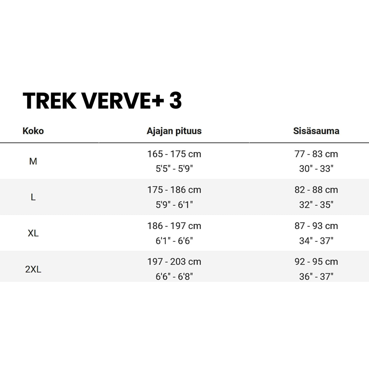 Trek Verve+ 3 – sähköhybridipyörä, 75 Nm, 400 Wh