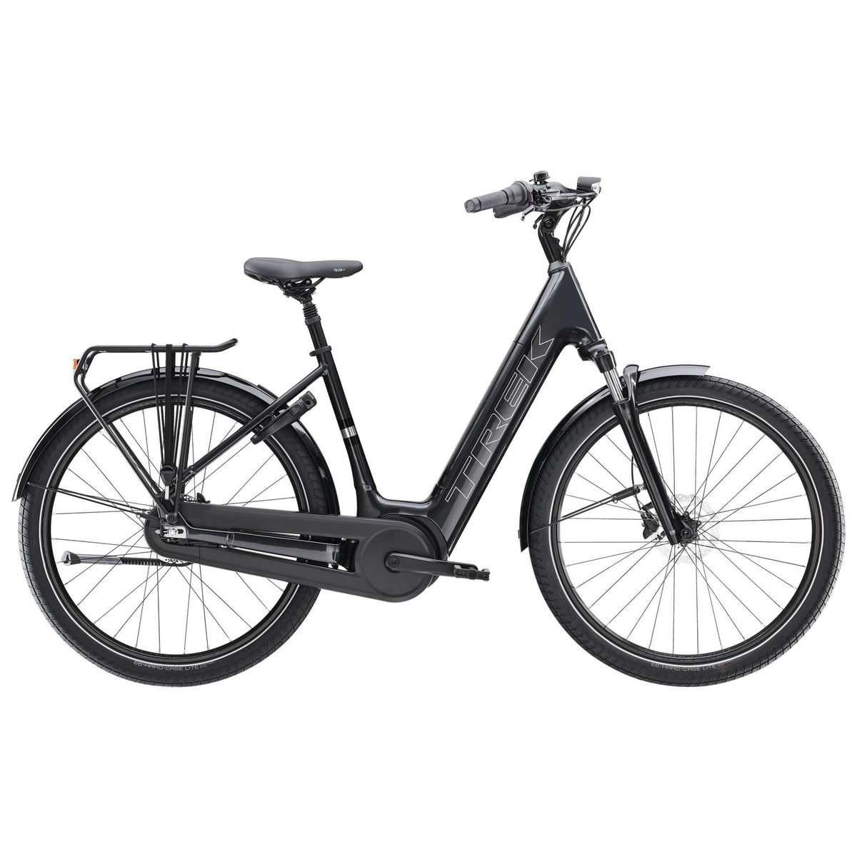 Trek District+ 3 Lowstep – sähkökaupunkipyörä, 50 Nm, 545 Wh