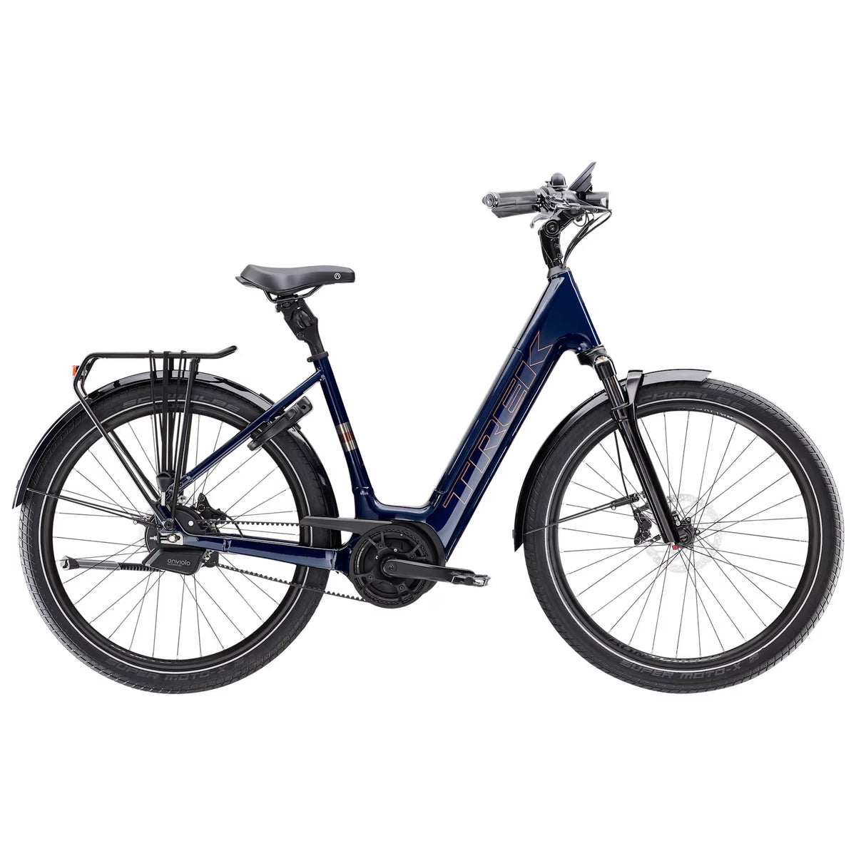 Trek District+ 5 Lowstep – sähkökaupunkipyörä, 75 Nm, 400 Wh