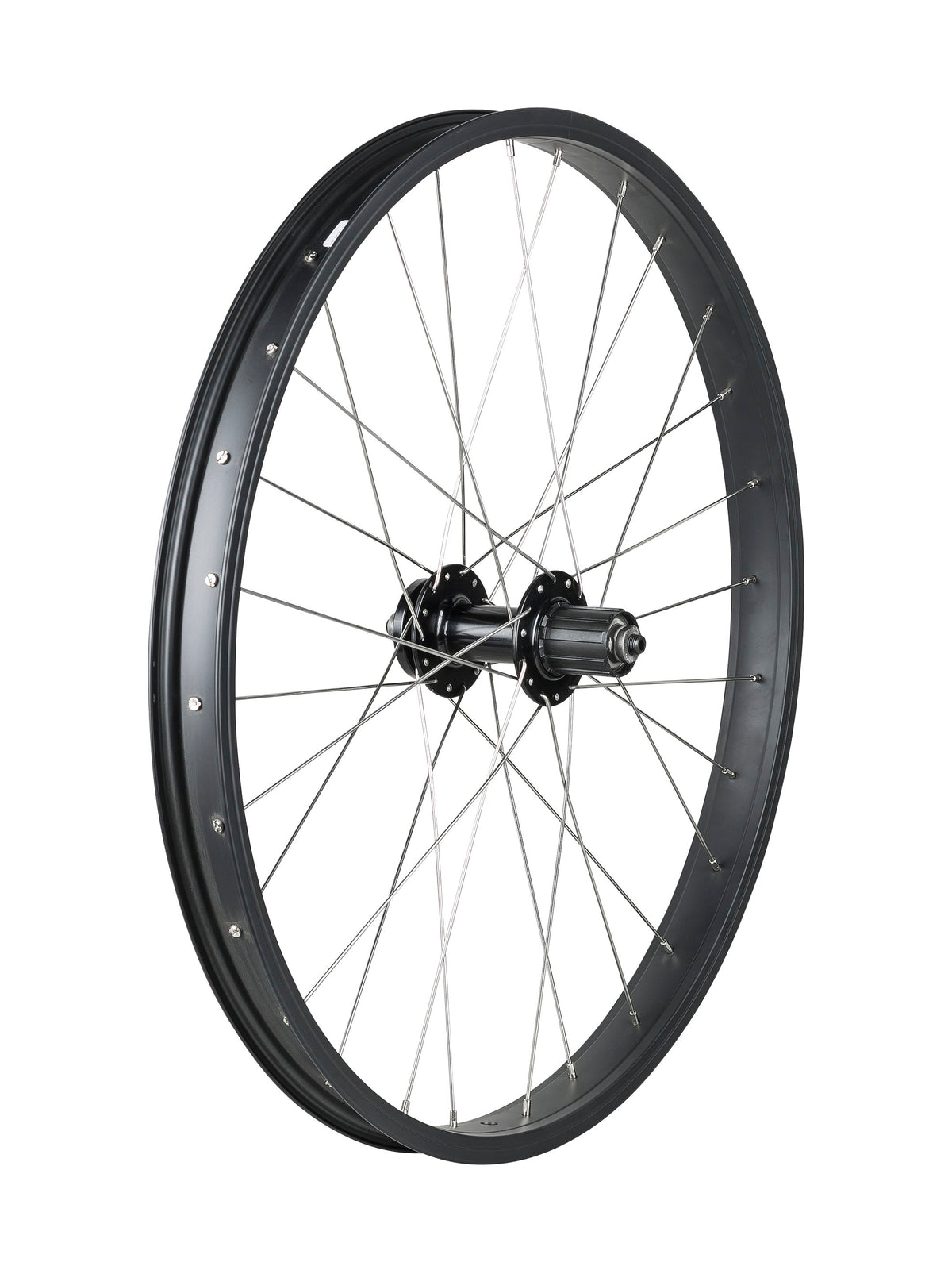 Trek Kids' 28 Hole 24"" 6-Bolt Disc Wheel [WLR TRK DC2241/J35 24 141QR BK]