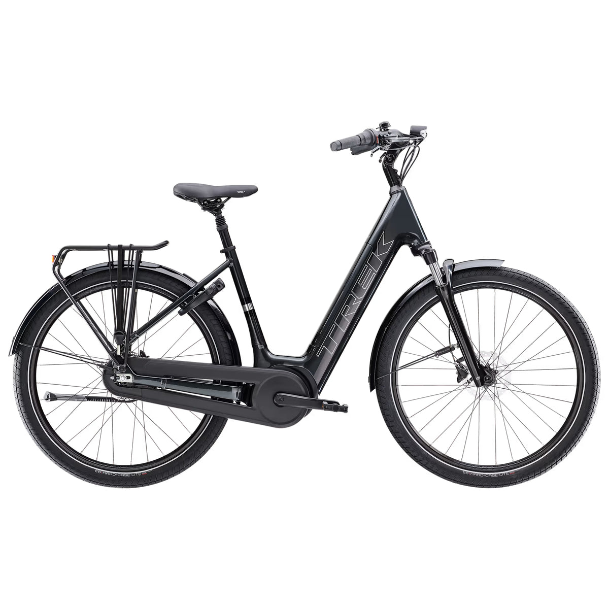 Trek District+ 3 Lowstep – sähkökaupunkipyörä, 50 Nm, 400 Wh