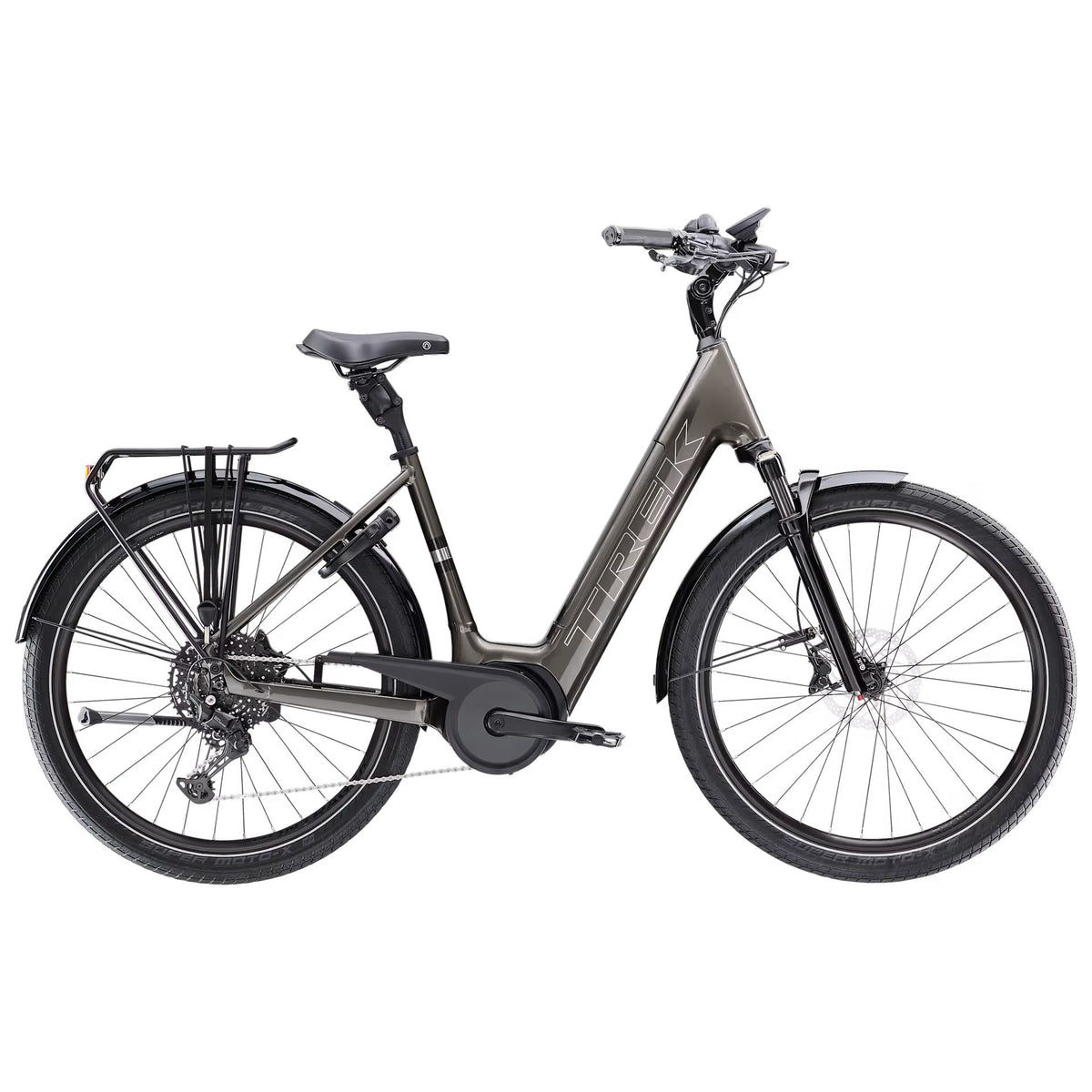 Trek Verve+ 5 Lowstep – sähköhybridi, 75 Nm, 400 Wh