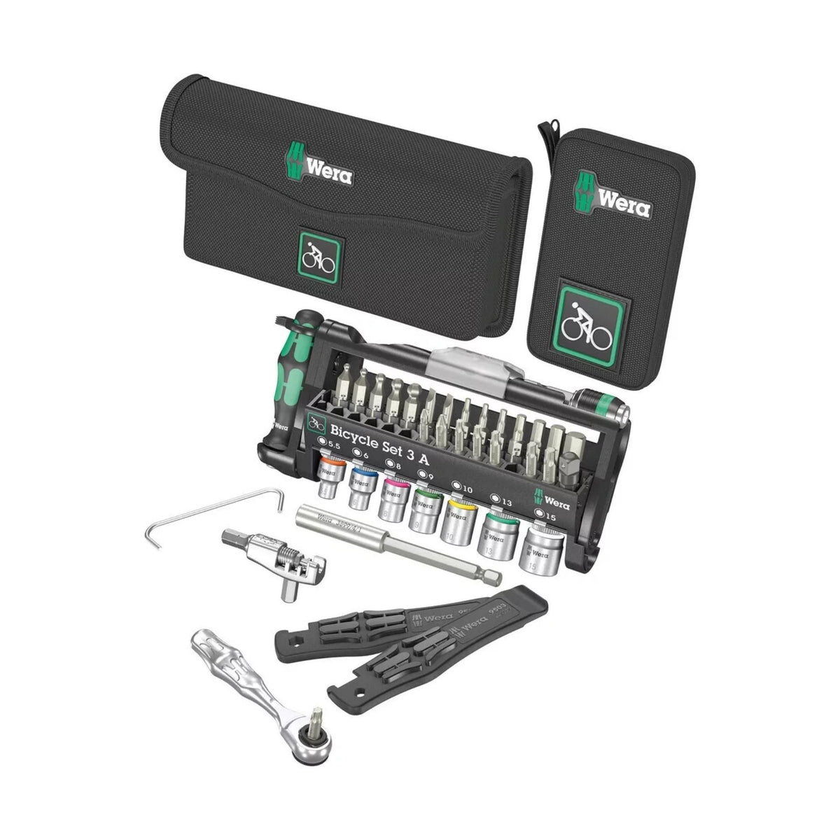 Wera Bicycle Set 3 A – 40-osainen pyörätyökalusarja, yli 65 Nm räikkä